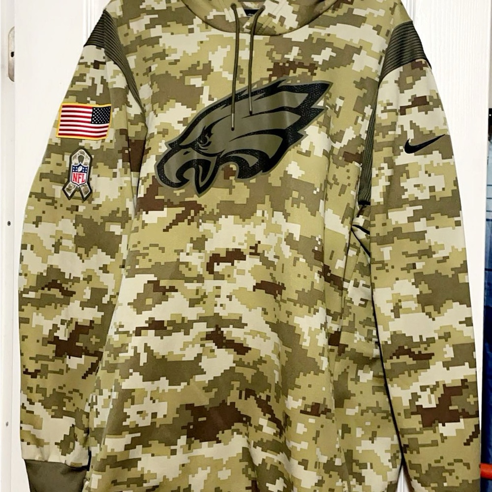 Nike Camouflage Dri-FIT Hoodie salute to Service Philadelphia Eagles